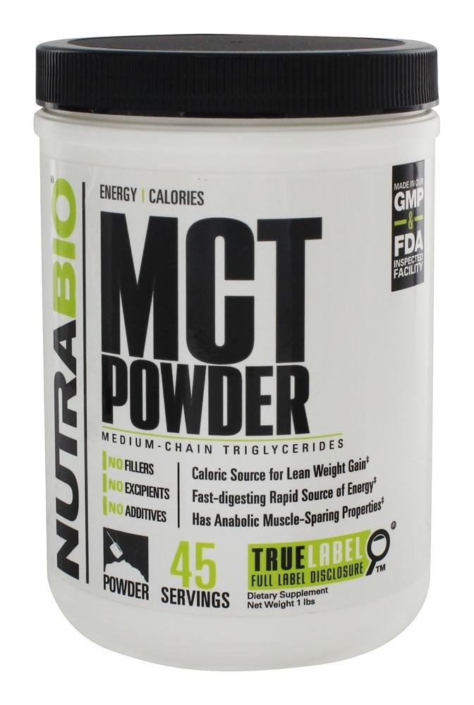 Buy NutraBio MCT Powder, Medium Chain Triglycerides, Lean Weight Gain