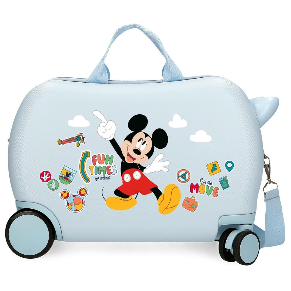 Disney Joumma Mickey Fun Times Valigia per Bambini Blu 45x31x20 cm Rigido 1.8 kgs ABS 1.8 kgs 24.6 L Bagaglio a Mano