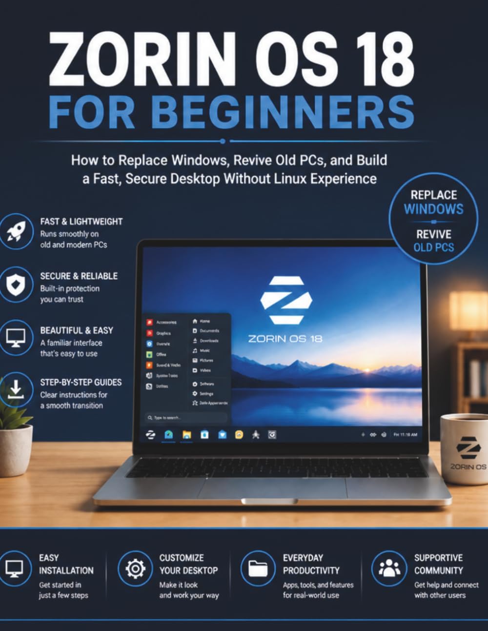 Zorin OS 18 for Beginners: How to Replace Windows, Revive Old PCs, and Build a Fast, Secure Desktop Without Linux Experience