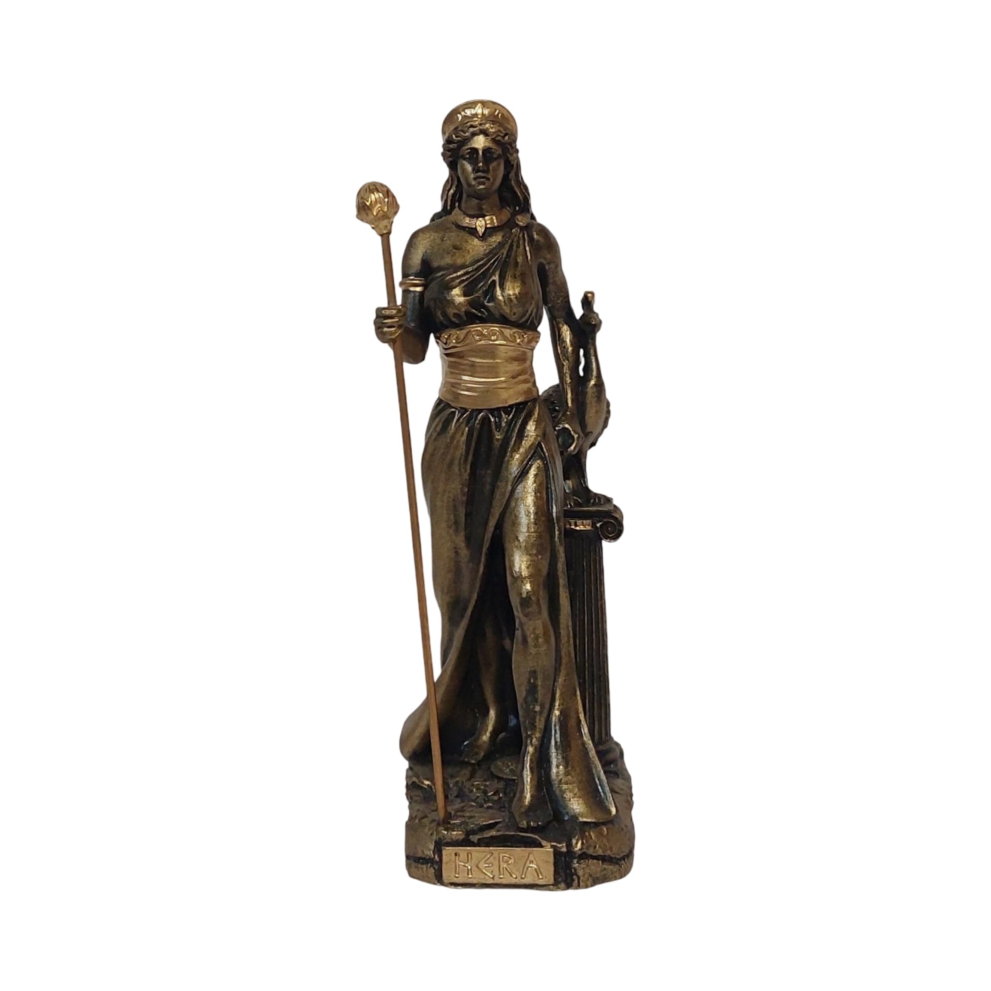 DadArt Hera Greek Goddess Bronzed Finish Alabaster Statue 17 cm