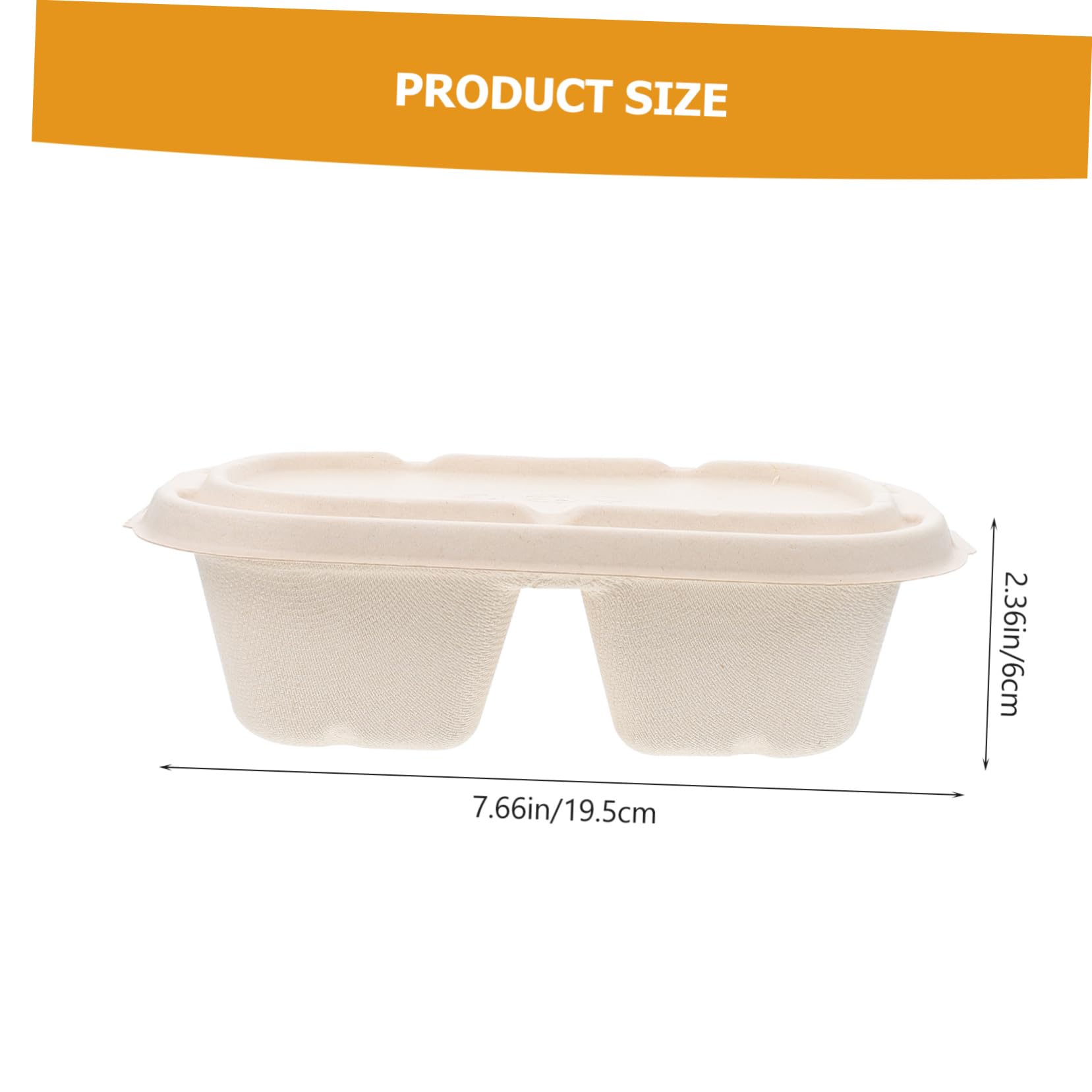 SOLUSTRE Classic Disposable Lunch Boxes 10pcs Paper Meal Packing Boxes for Takeout Restaurant Hotel and Home