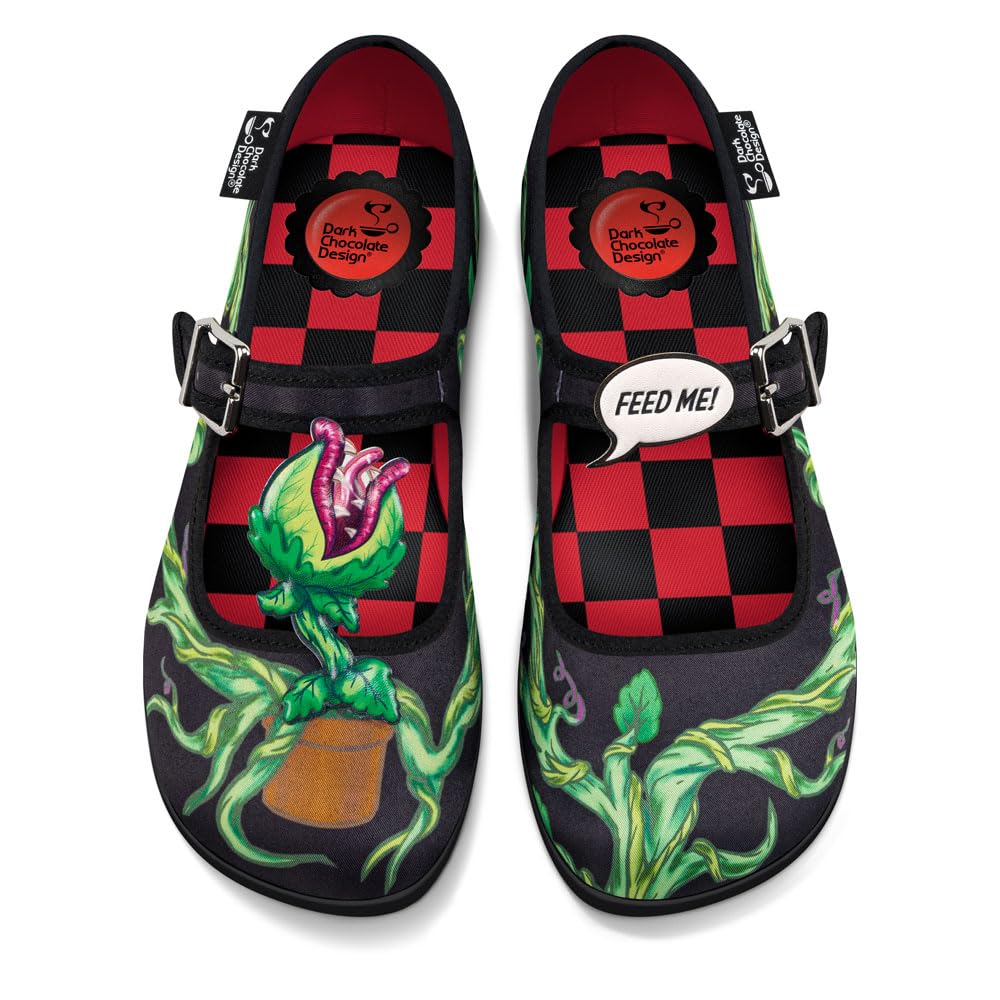 Hot Chocolate Design Chocolaticas Funky Canvas Women's Mary Jane Flat Shoes — view 48