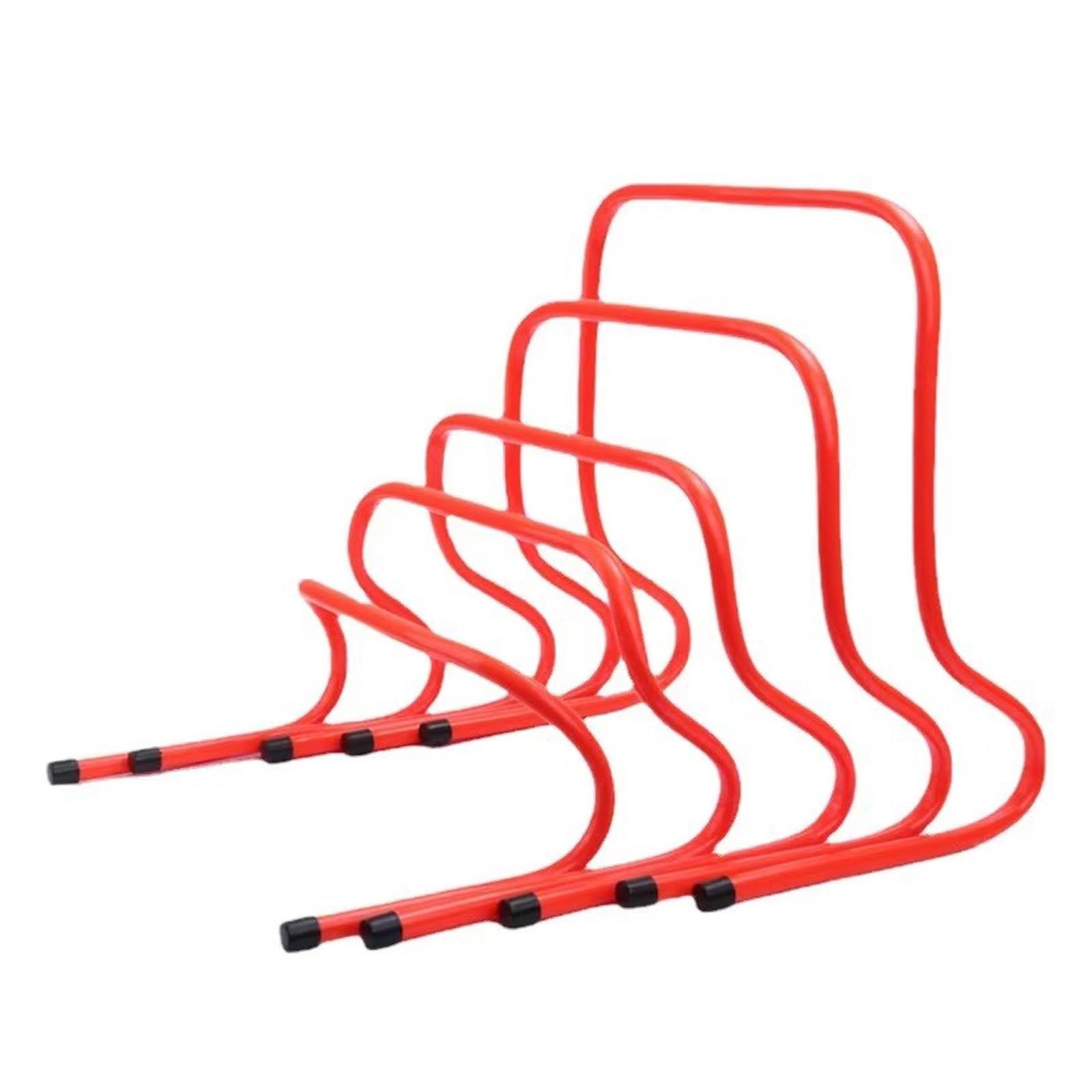 Set di Ostacoli per Allenamento, 5 Pezzi di Attrezzatura per l'agilità con Maniglia per Il Trasporto, Ideale per la Pratica della velocità, per Atleti di Calcio, Tennis e Basket.