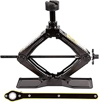 Vista 4 de Steel Scissor Jack for Car 1.8 Ton Oversized Base, Portable, Ideal for SUV and Auto, Tire Changing Kit, Ratchet Handle Saving Strength Design