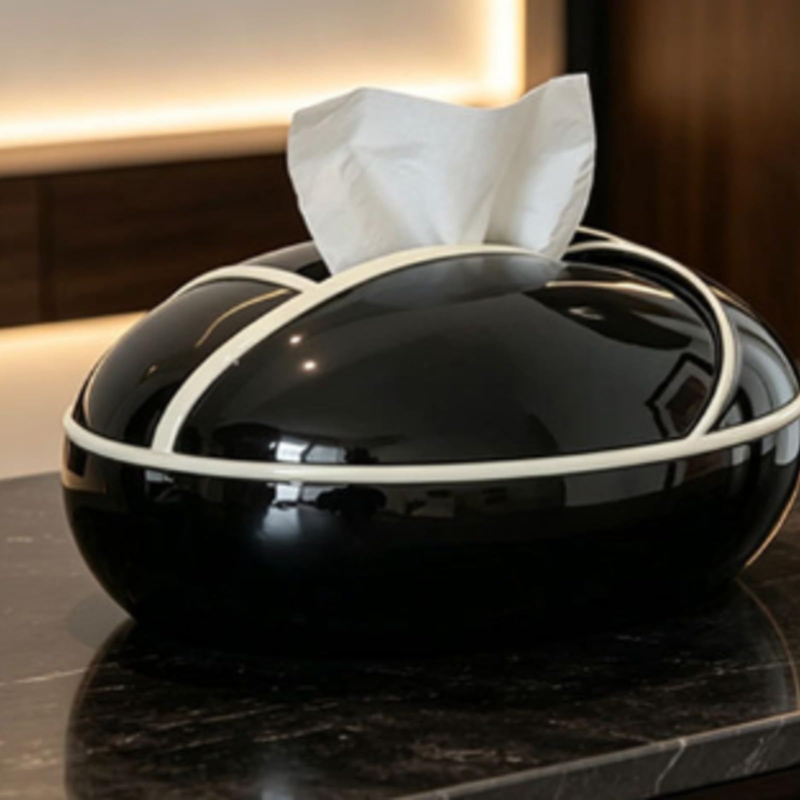 Scatola Porta Fazzoletti Ovale Elegante,