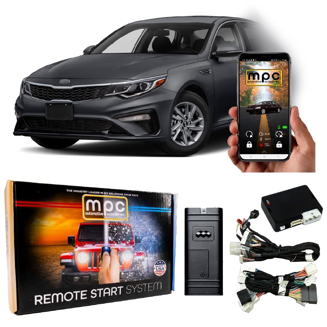 MPC Remote Start Kit Compatible with Kia Optima 2016-2020 || Phone App Control || Plug and Play || Lock 3X to Start || USA Tech Support