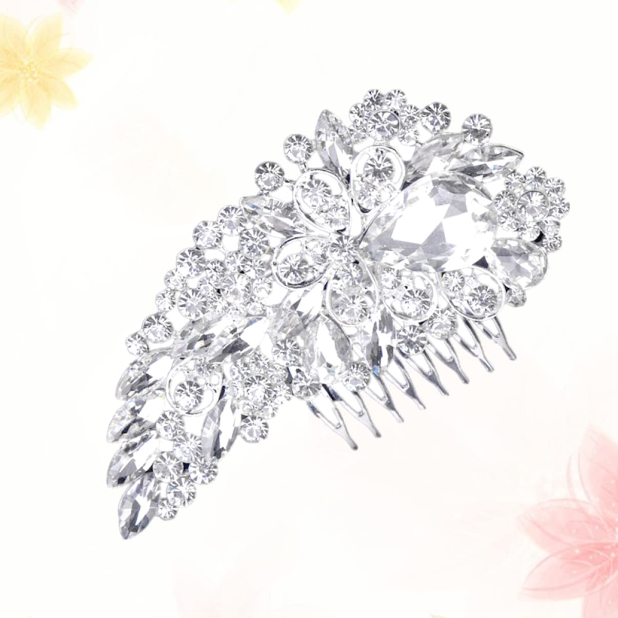 Fermaglio per capelli, forcine per capelli, pettini per capelli, accessori per capelli, copricapo per capelli da sposa, pettini laterali con strass laterali con strass laterali per capelli con strass