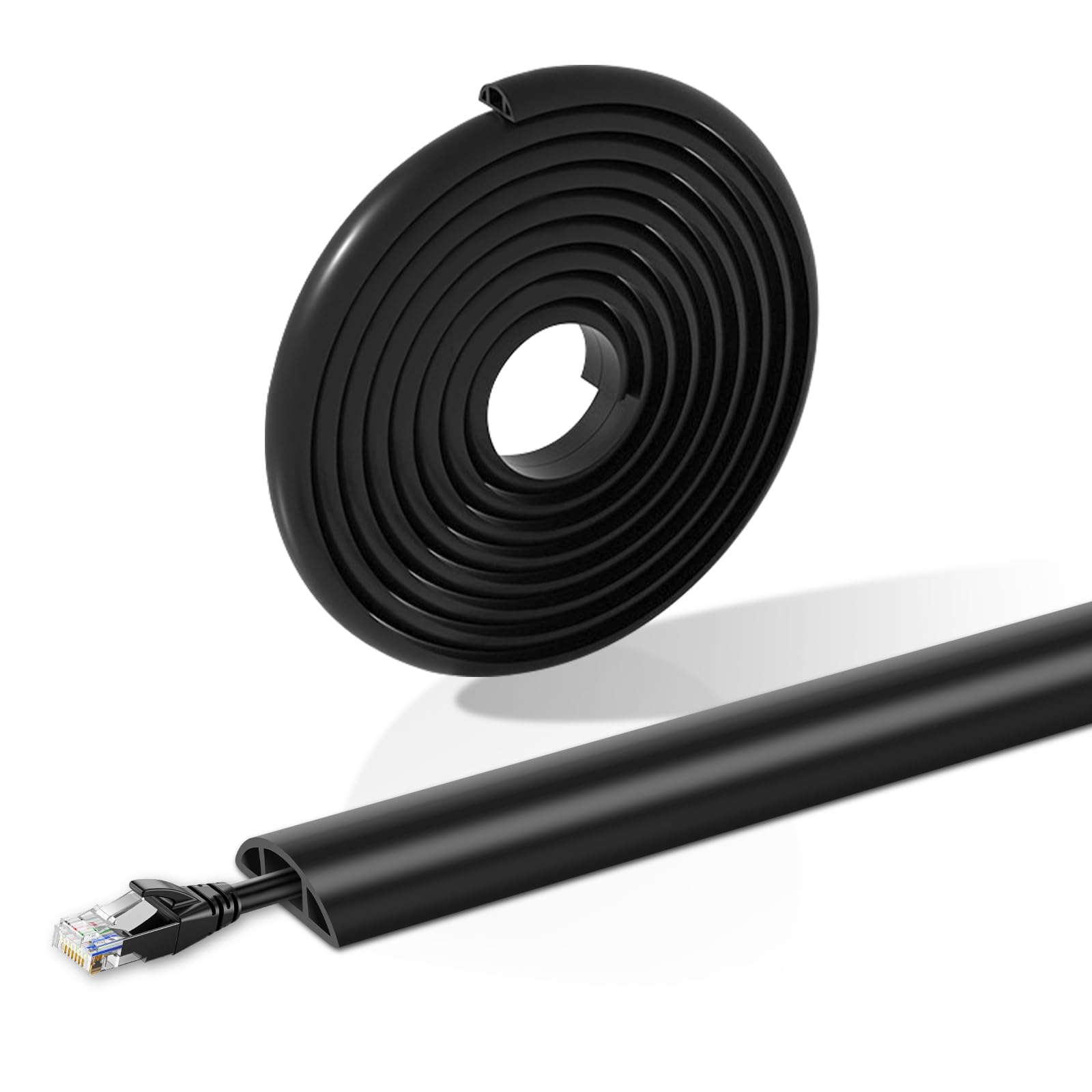 Ponte Per Cavi 2x Canalina Per Cavi Pavimento Canalina Per Cavi In Gomma Tappetino Di Protezione Cavi Per Esterni Con Coperchio Canalina Per Cavi Pieghevole Nero Giallo Naizy 70218029