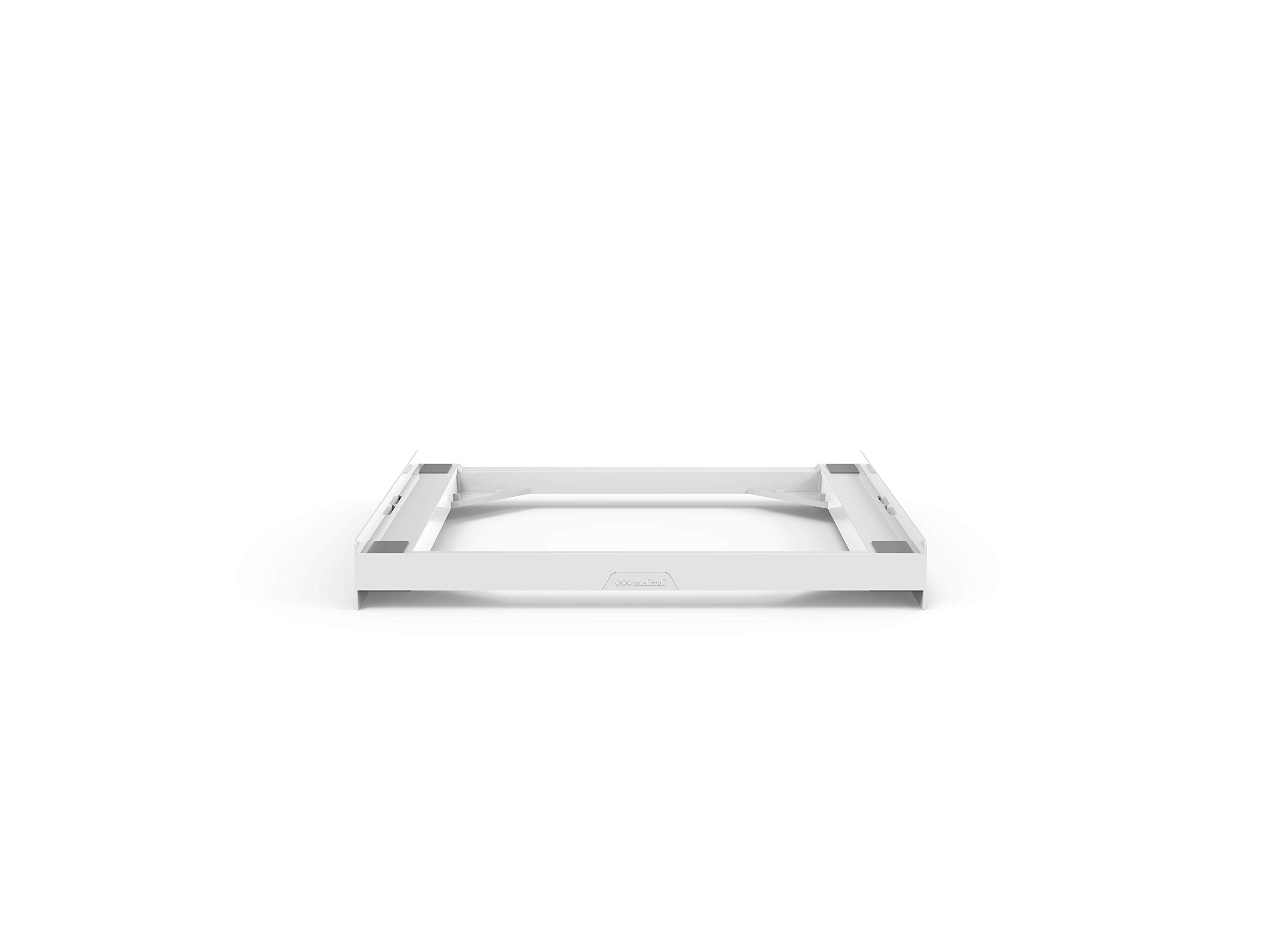 Meliconi Base Torre Basic Kit di Sovrapposizione in tecnopolimero per lavatrice e asciugatrice, Poliuretano, Bianco