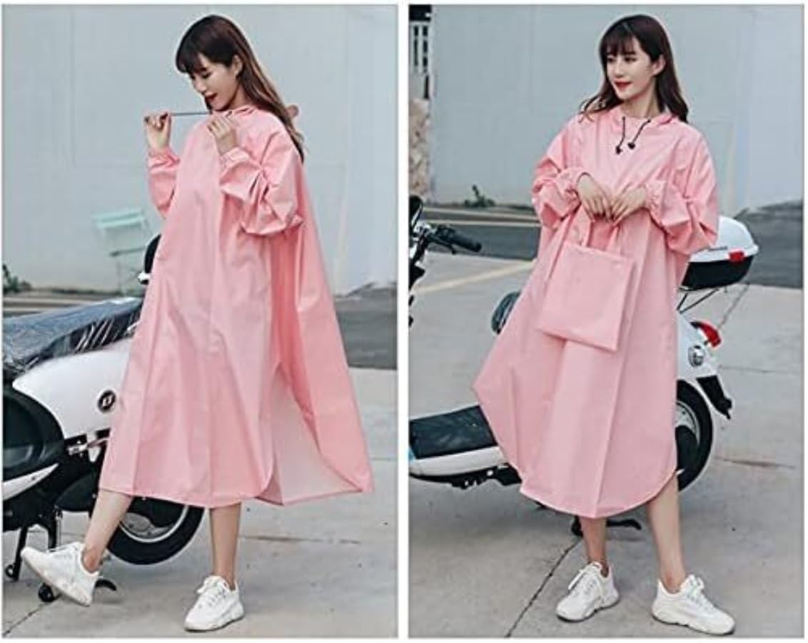 Capa de Lluvia Reutilizable Mujeres Adultas Poncho Ciclismo Impermeable Delgado Y Portátil Viajes Al Aire Libre Camping Ropa de Agua para Exteriores