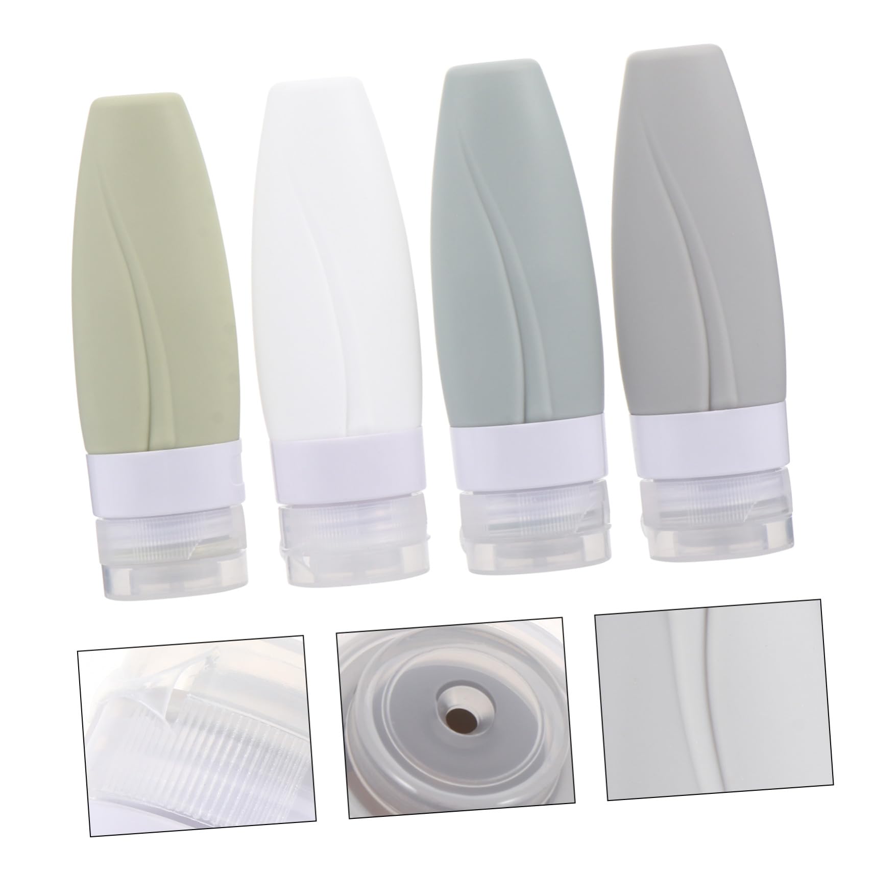 FRCOLOR 3 Set Di Bottiglie Vuote Da Viaggio Per Lozione Pompa Per Flaconi Da Viaggio Per Shampoo E Sapone Contenitore Portatile 4 Pezzi * 3