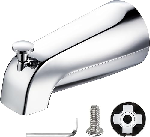 Enhon Boquilla deslizante para bañera con desviador, compatible con la norma estadounidense 8888026.002, grifo de bañera de baño, se adapta a tubo