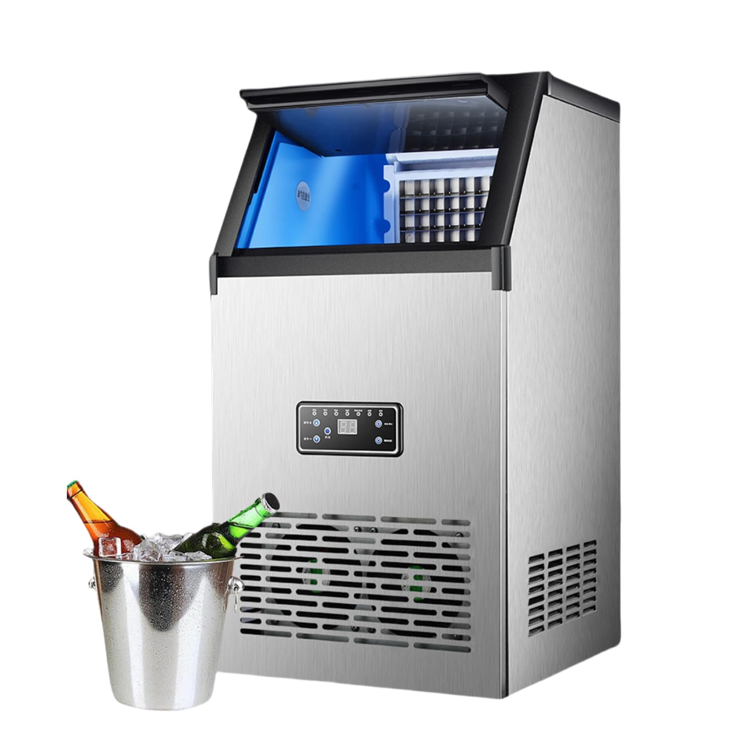 Amazon.co.jp: Deerou業務用自動製氷機 1日40KG 110V キューブアイス