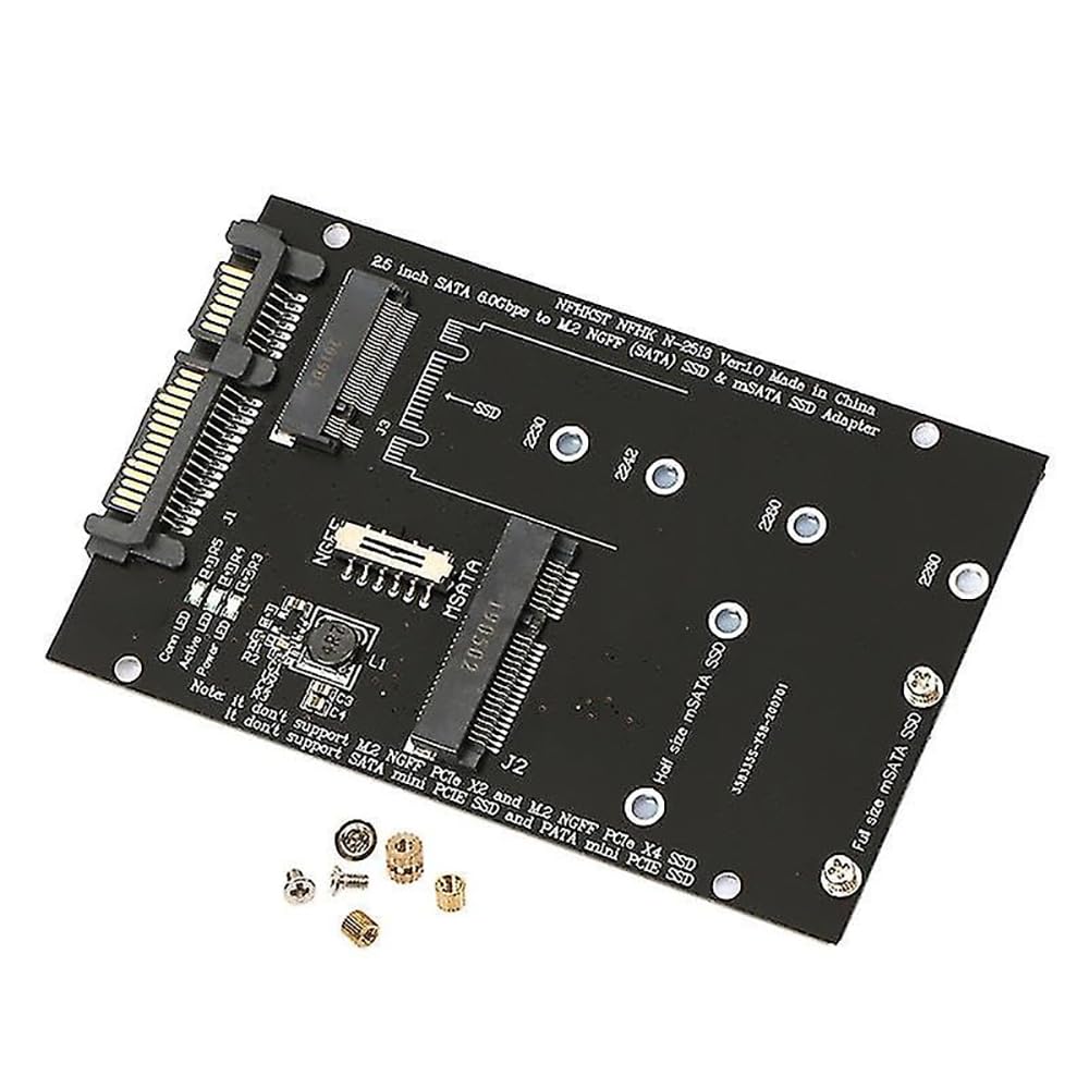 ETZIN NGFF M.2 to SATA Converter Adapter, SATA M.2 + MSATA SSD to SATA Hard Drive Adapter Card for Computer, Supports M.2 modules in 2280, 2260, 2242 and 2230 formats-EPL-423HS.-image-35