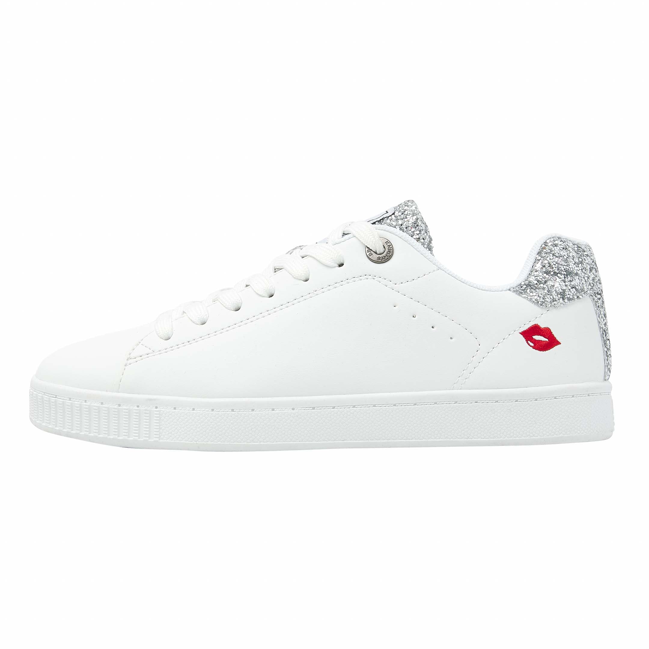 British Knights Femme Mist Basket, Lèvres Blanches et argentées, 40 EU