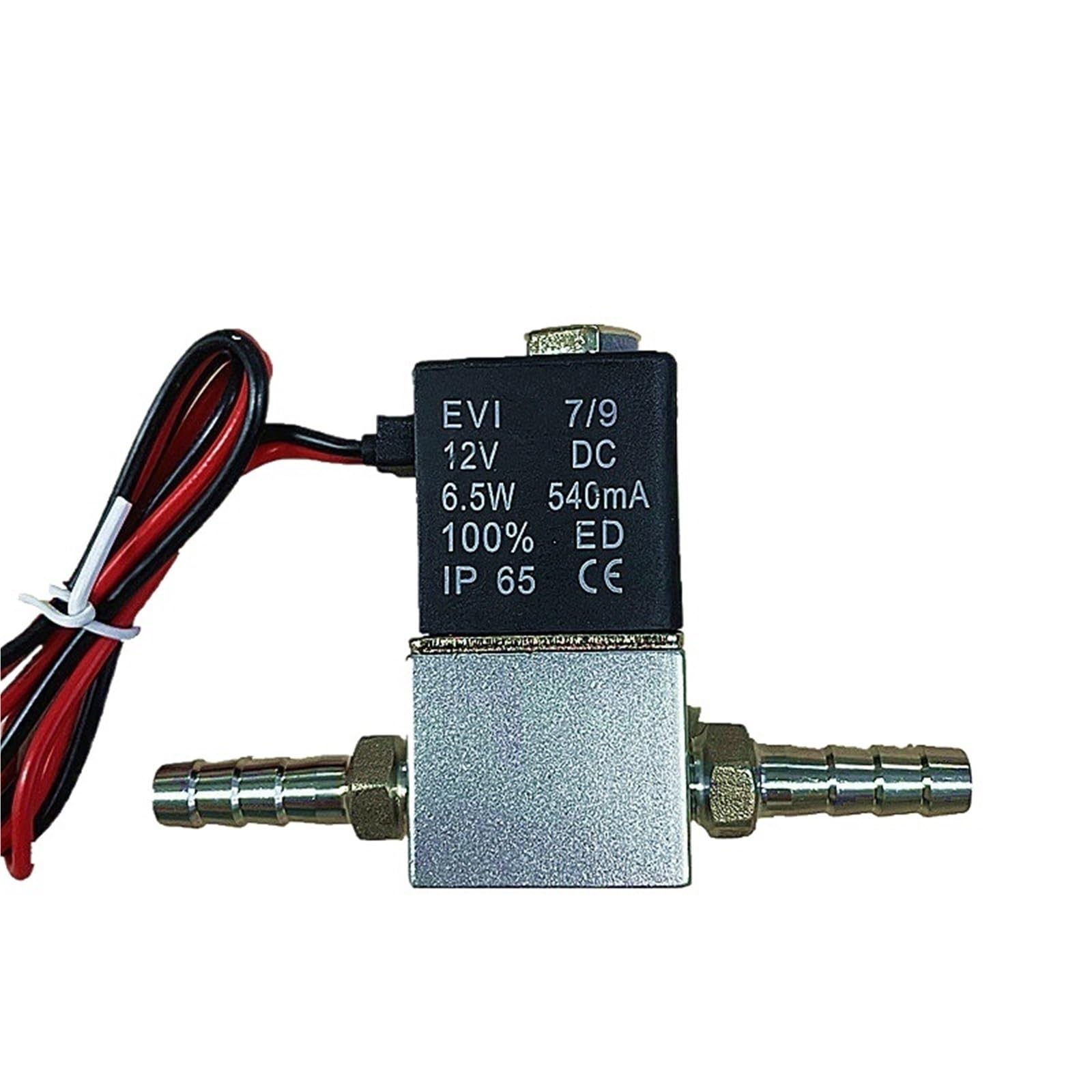 Zawór sprężarki 1/4 cala, normalnie zamknięty, pneumatyczny, aluminiowy zawór elektromagnetyczny, DC 12 V, 24 V, 110 V, 220 V, napięcie 2-drożne do powietrza, wody, oleju (zestaw 12 mm, 12 V