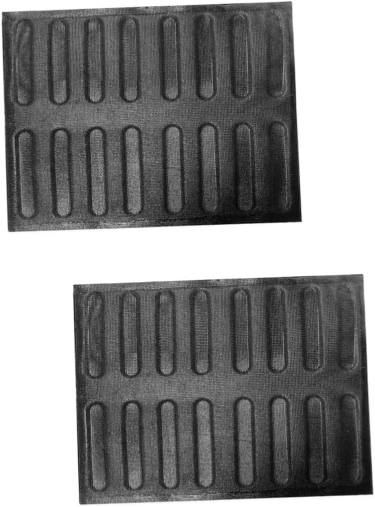 DECHOUS 2pcs Breathable Silicone French Bread Pan for Easy Baking Multi-function Non-stick Bread Tray for Homemade Hot Dogs and and Washable Baking Accessory