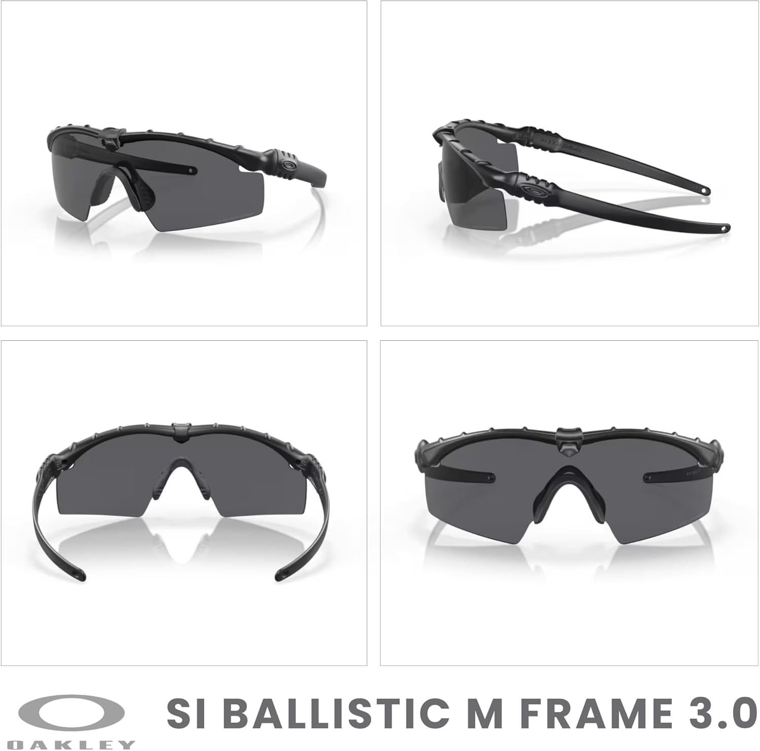 OAKLEY OO9146 Si Ballistic M Frame 3.0 Shield Sunglasses For Men+ Bundle Accessory Leash Kit, Microfiber Pouch
