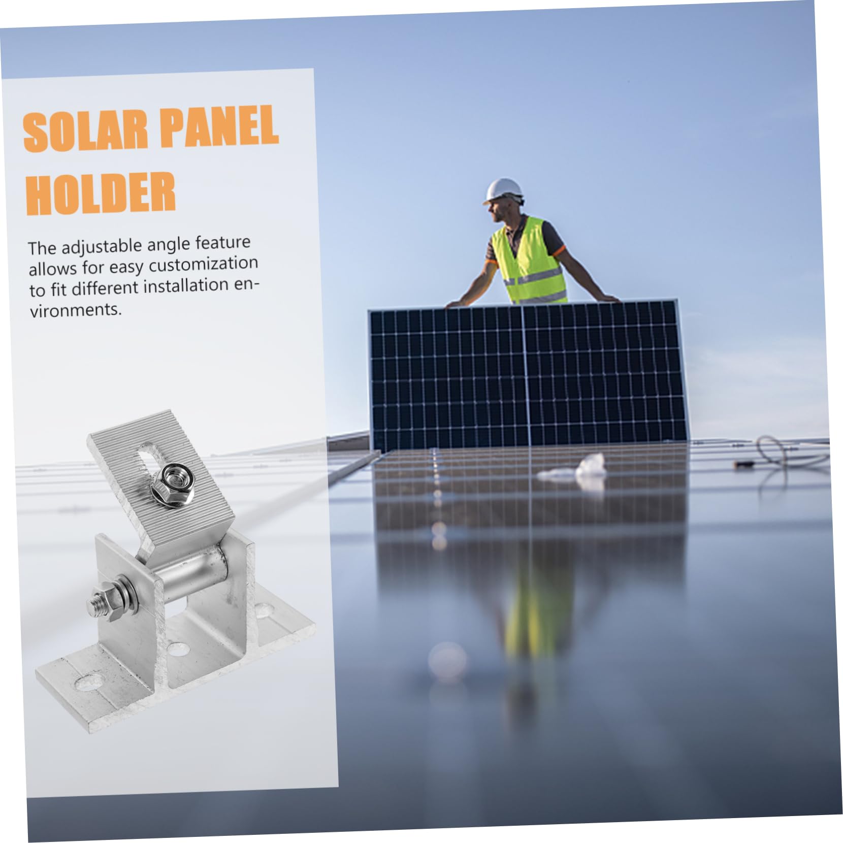 4 Solarpanel Stück Halterung Aluminiumlegierung Verstellbare