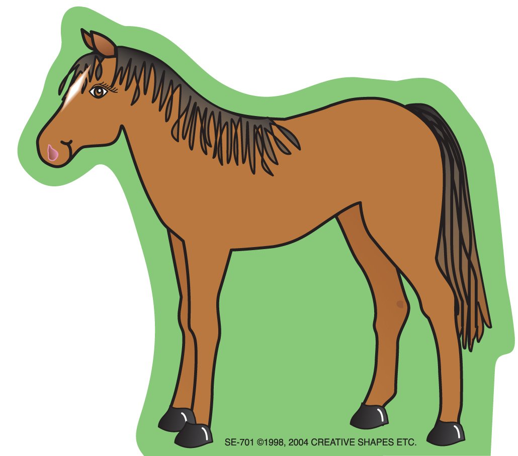 SHAPES ETC. Pony Notepad Mini 35 Sheets 3in Barnyard Animals Cute Notes Western Farm Animal Crafts Messages Reminders School Decor Teacher Supplies