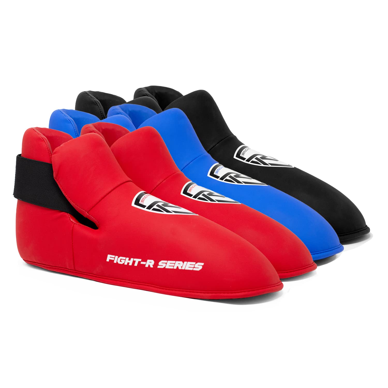 RingMaster Kids Semi Contact Full Boots Foot Protector Taekwondo Kickboxing K1 Martial Arts (Red, Extra Small)
