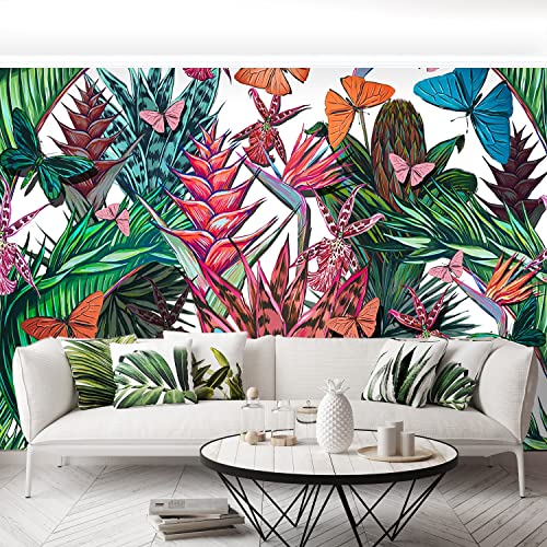 Papier Peint Floral Camouflage Tulup 250x104cm pour Salon et Chambre Moderne - 5