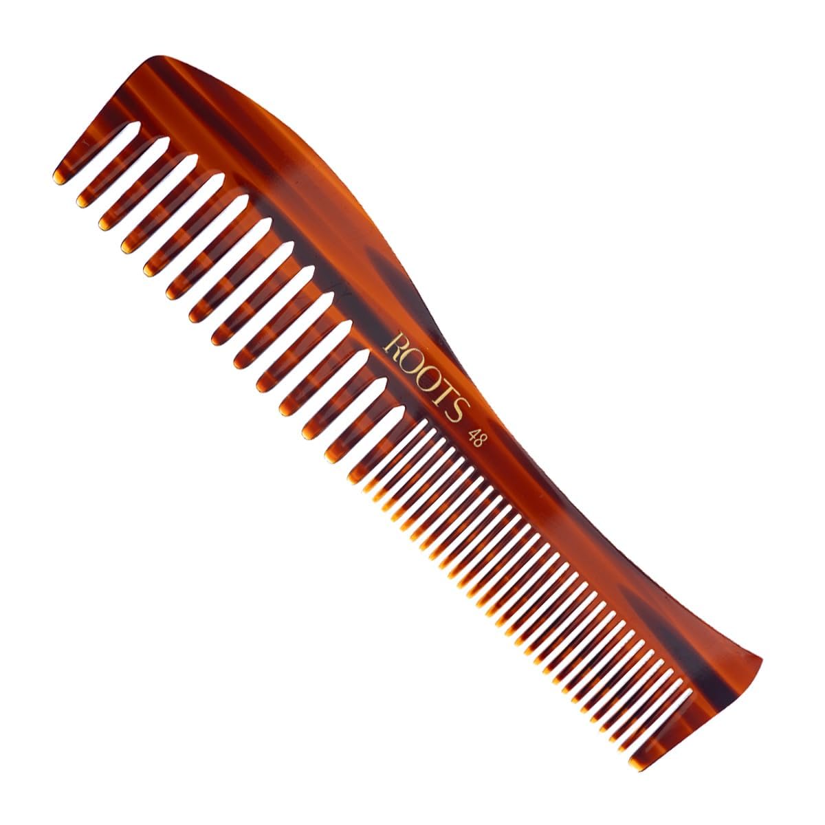 Roots Hair Combs - Brown Dressing Comb for Wavy/Curly Hair