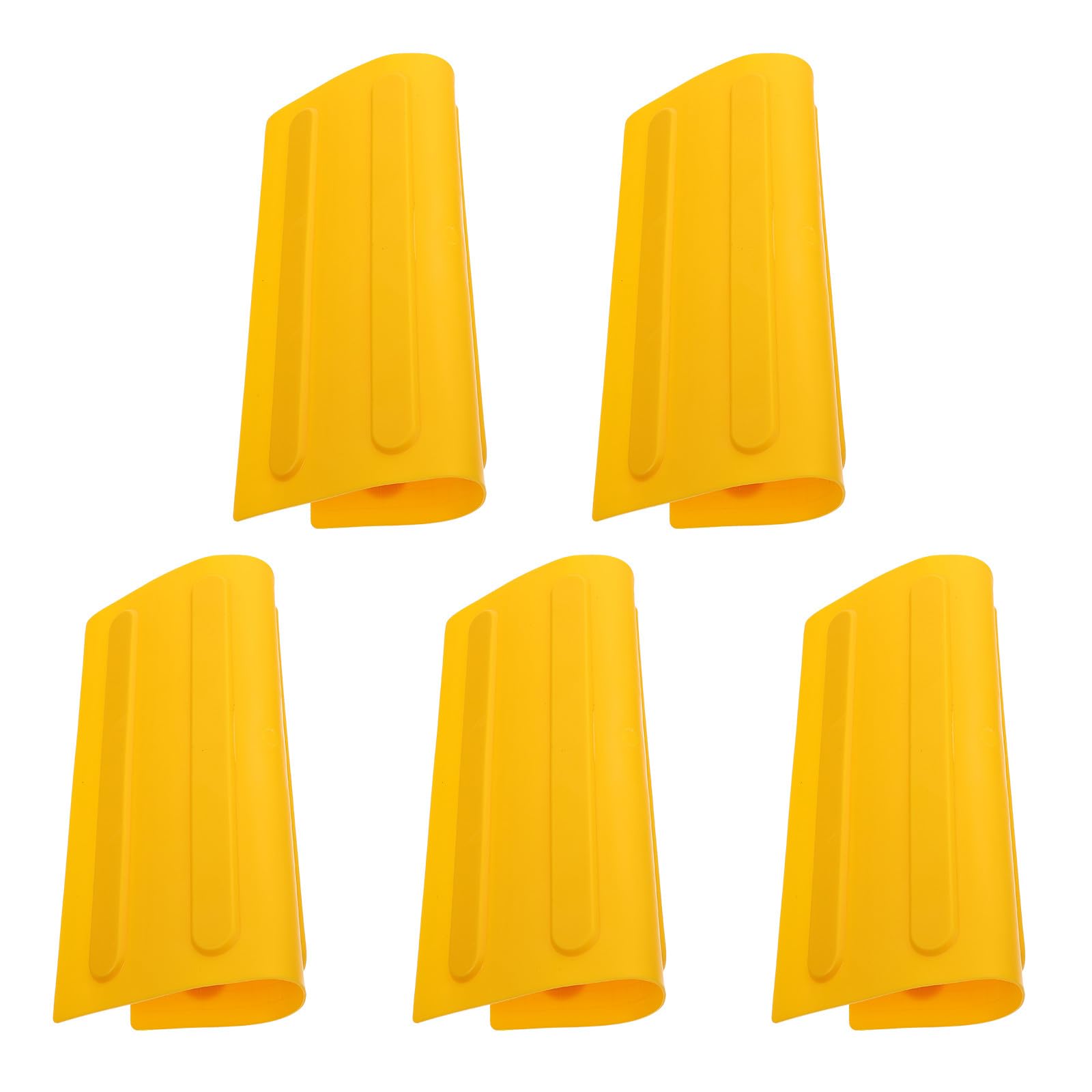 LIFKOME Mattoni Facili da Staccare Arancione 5 Ciechi in Pvc e Pratici per Marciapiedi Pavimenti per Non Vedenti