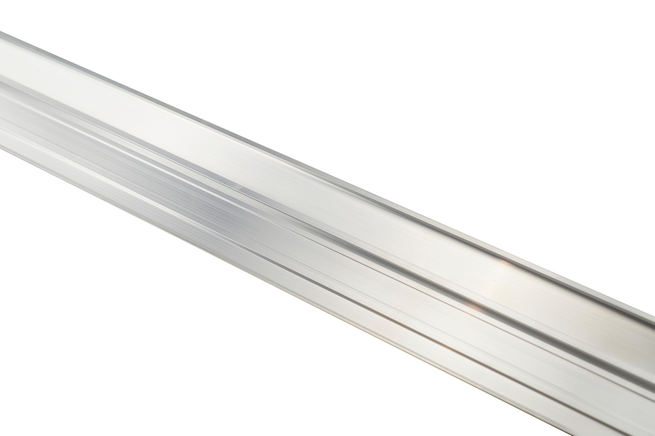Seuil de Porte Aluminium 93cm Joint Noir Recoupable | Profilé de transition, anti-froid et poussière, idéal intérieur, montage facile