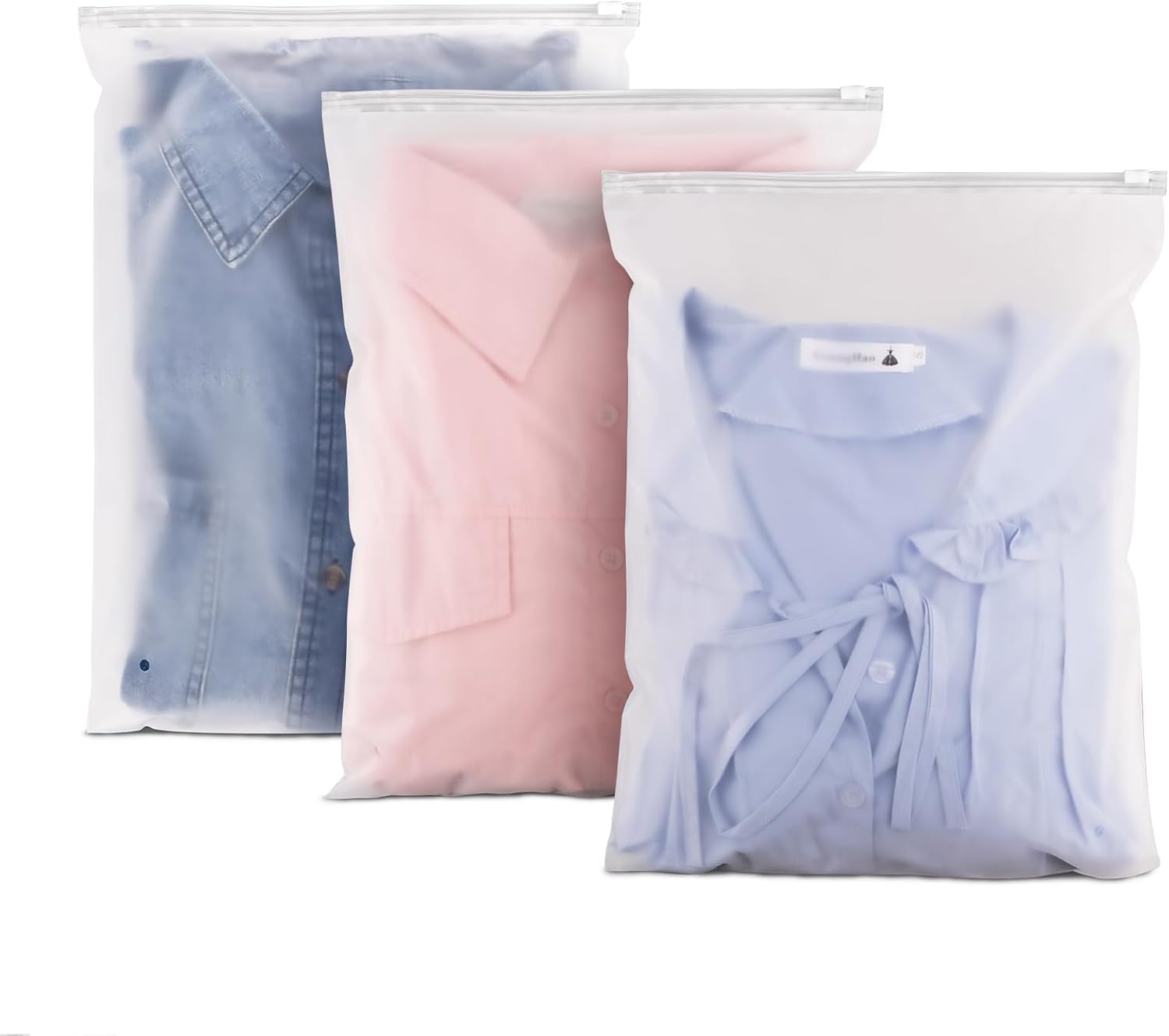 Aixxikum 40Pcs Travel Storage Bags, 40X30cm Reusable Zip-Lock Bags For Clothes, For Clothes, Shoes, Cosmetics, Suitcase Organiser Bags, Travel Essentials