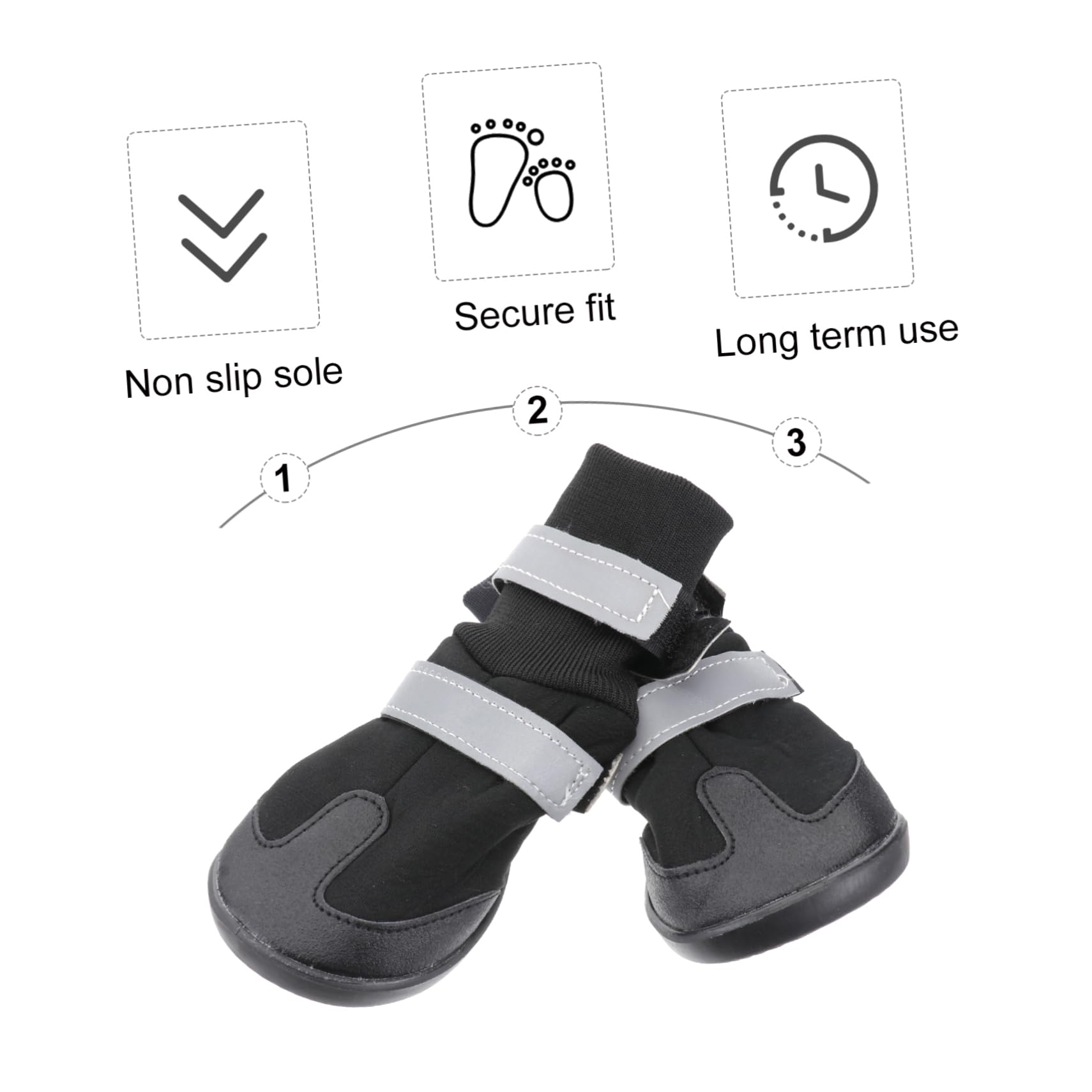 BESPORTBLE 8 Pièces Chaussures d'hiver pour pour pour Trottoir Chaud Antidérapants pour Animaux De Compagnie pour Chiens Petits Chaussures De