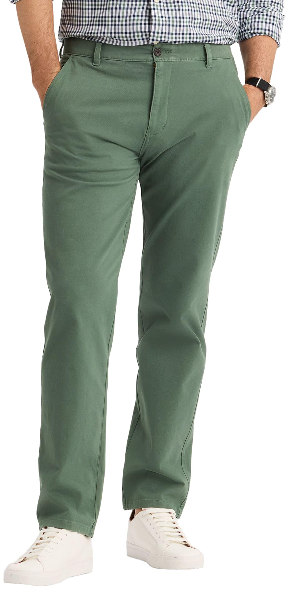 Dockers Pantalon Chino Droit Ultimate 360 pour Homme, Vert Canard, 32 32