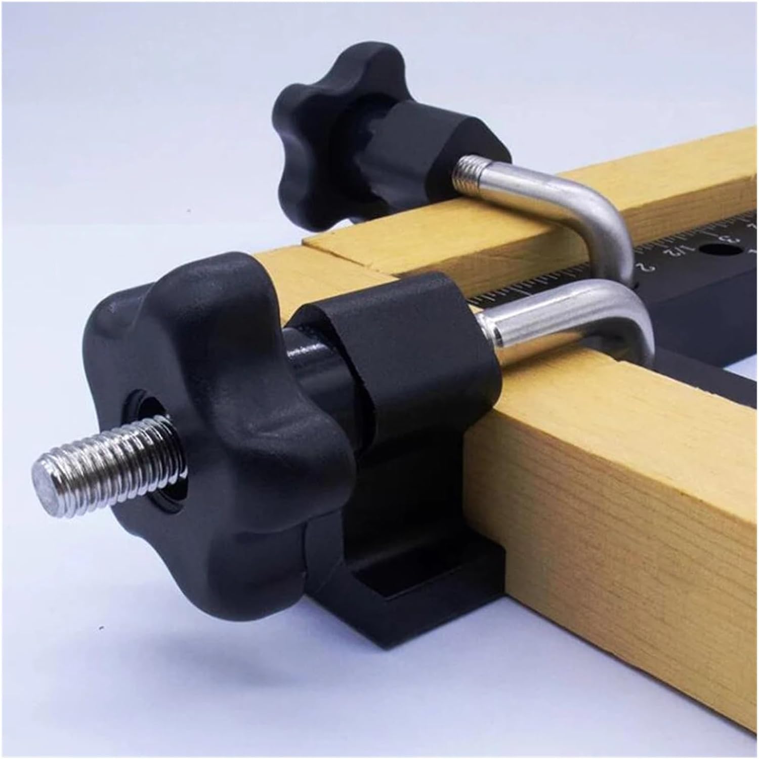 Woodworking Puzzle Fixed Square Ruler, L, Aluminum Alloy Right Angle Positioning,Practicality