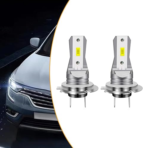 Miniatura 1 de Slykew Paquete de 2 bombillas LED antiniebla para automóvil, luces de iluminación automotriz H7, repuesto de bombillas LED superbrillantes,
