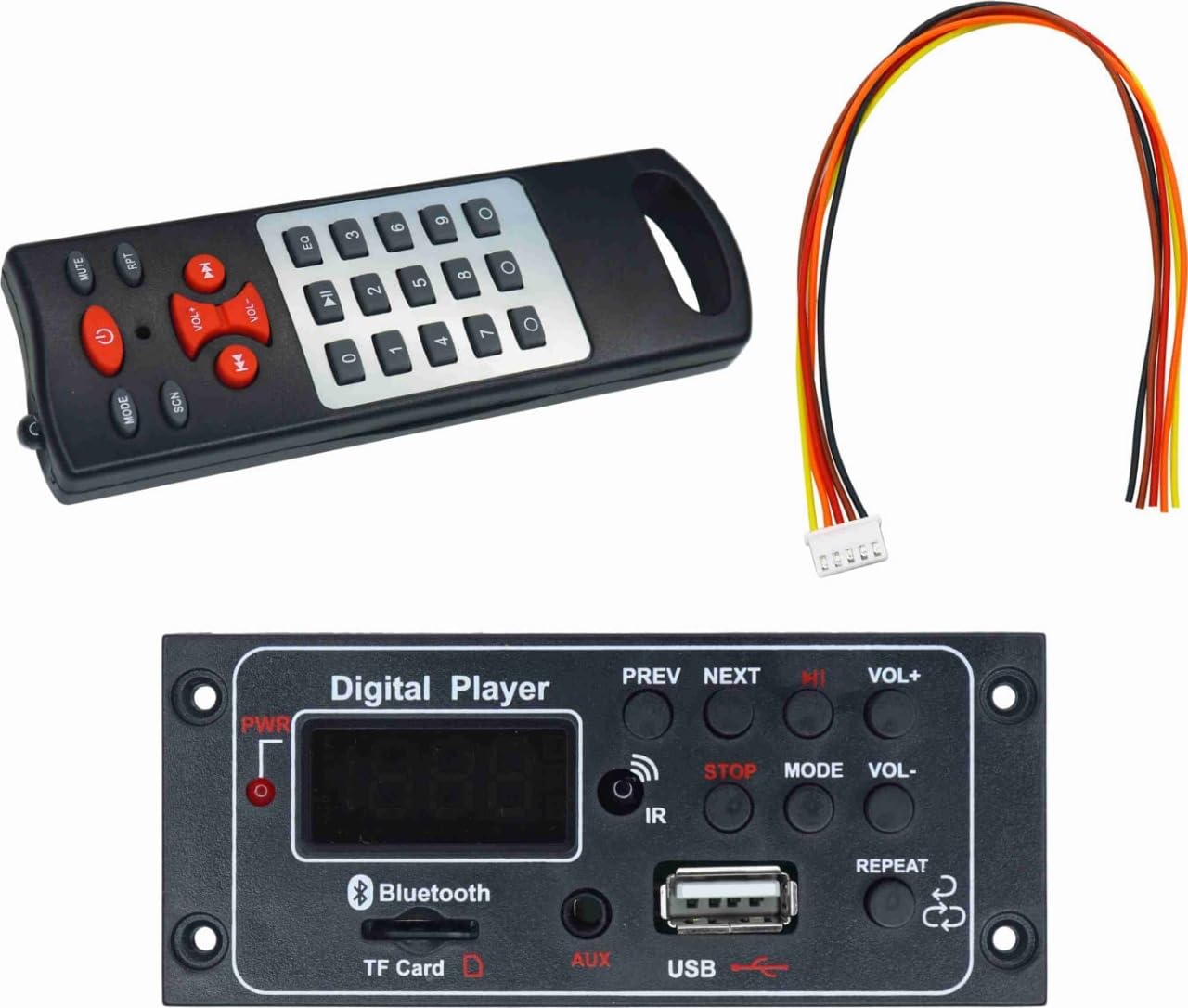 Rashri Bluetooth MP3 Decoder Board, 5V, Double Din-image-34