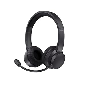 Trust Roha II Kopfhörer Kabellos Bluetooth mit Dual ENC Mikrofon, 85% Recyclingkunststoff, Aufladbarer Akku, On Ear Leichtes Wireless Headset Bluetooth Home Office Work Teams Büro, Schwarz