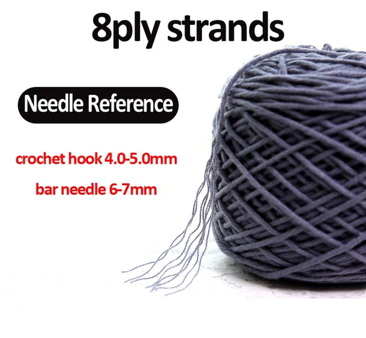 Gomitoli di Lana 6 x 380g gomitoli di Maglia Assortiti, Set Misto di Cotone e Poliestere dai Colori Vivaci per Maglia, Uncinetto, per Pistola per tufting, gomitolo da 5 mm