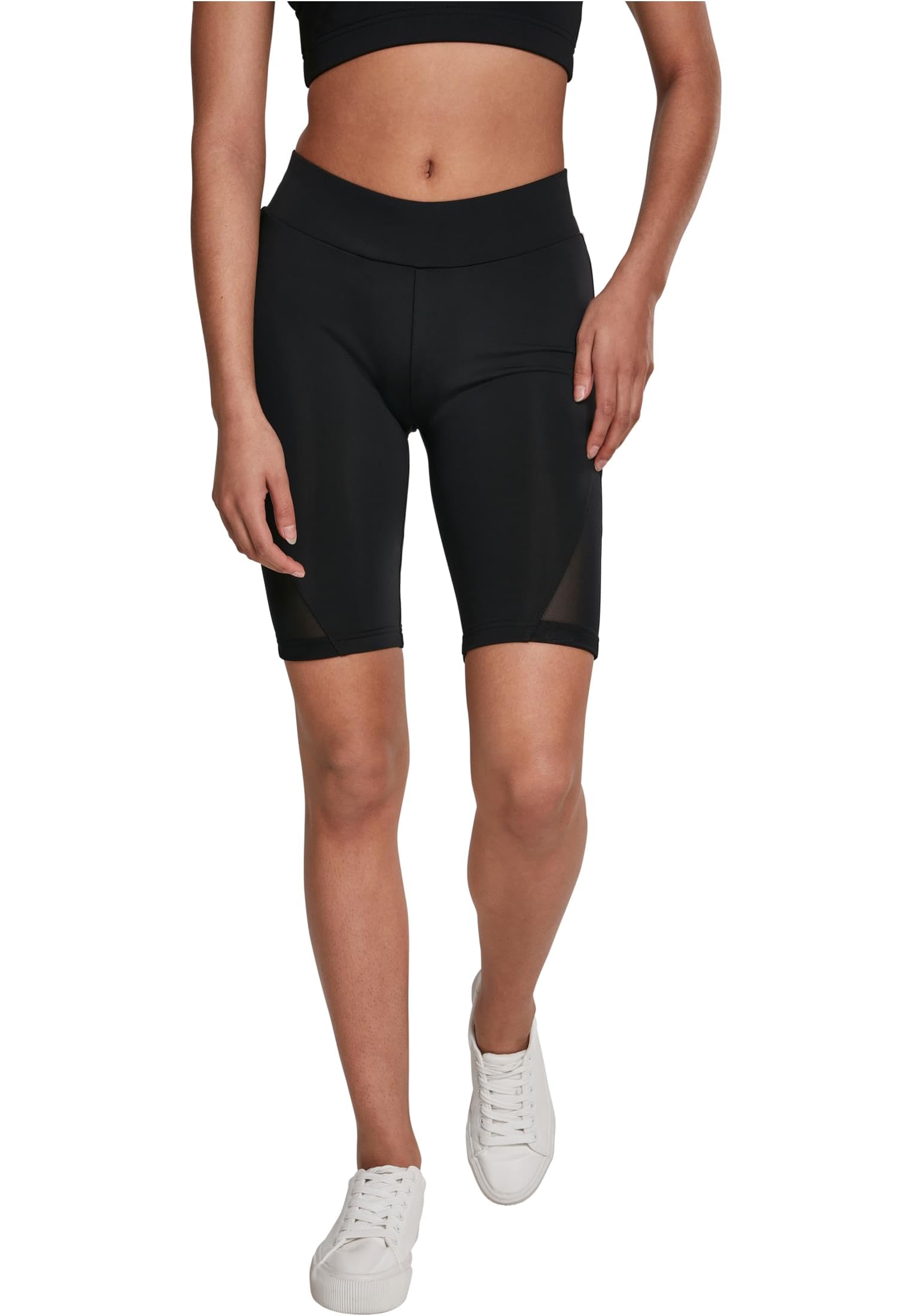Urban Classics Women's Ladies Tech Mesh Cycle Shorts (Black 00007), XS
