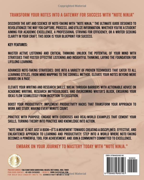 NOTE NINJA - THE ULTIMATE GUIDE TO NOTE TAKING MASTERY (A BIBLE FOR NOTE TAKERS): How To Ace Tests, Learn Like a Machine, Get a Raise, Earn Straight ... Bible, Be a Great Learner, Work and Life. - Image 2