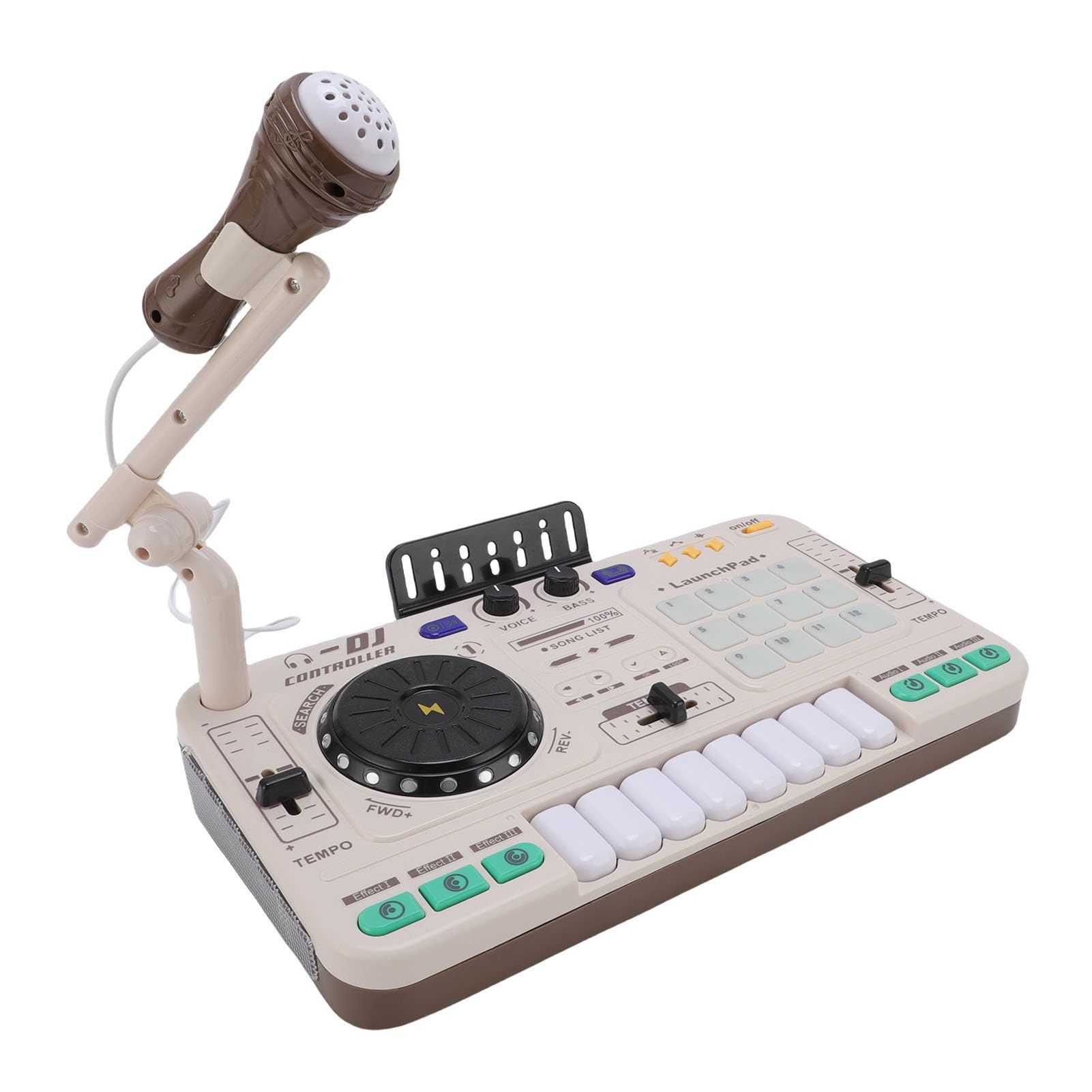 DJミキサーポータブル　オーディオミキサー　Bluetooth パーティスタジオ Amazon.co.jp: Luocute DJミキサーセット 子供用 インタラクティブ音楽