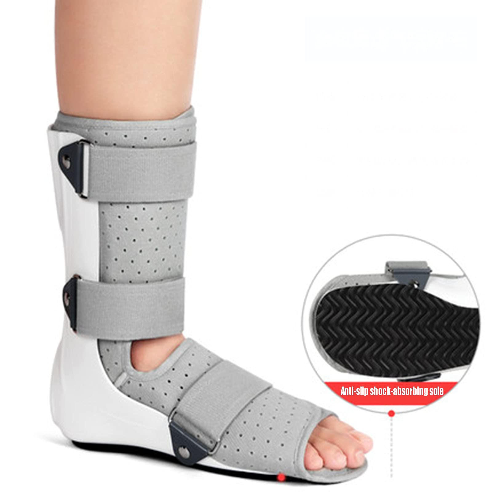 Supporto Ortopedico per La Caduta del Piede Tutore di Fissaggio Dell'articolazione della Caviglia E Protezione Contro La Distorsione della Caviglia per Sperone Calcaneare,Right,S
