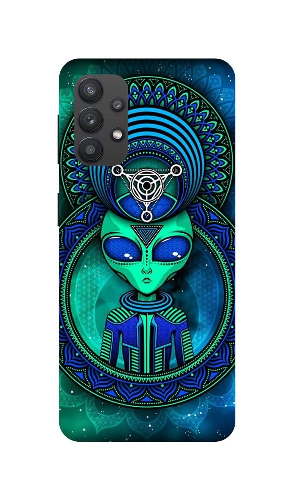 Arvi Enterprise Illuminati Alien Printed Mobile Back Hard Case and Cover for Samsung Galaxy M32 5G / A32 5G