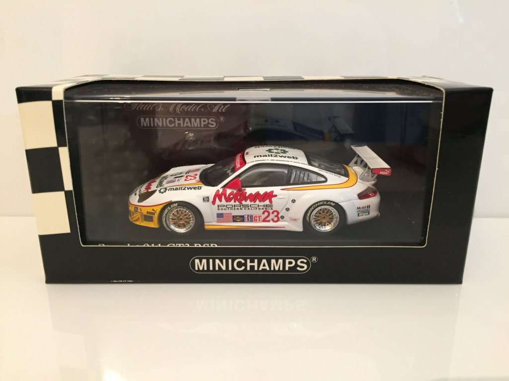 ミニチャンプス　ポルシェ911GT3RSR　2004y Minichamps 1/18 Scale - 100 046400 - Porsche 911 GT3 RSR FIA