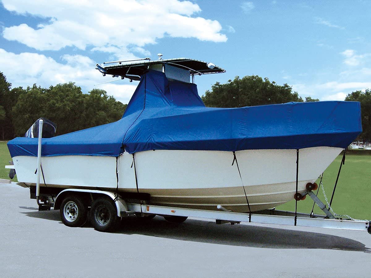 Taylor Made Products 74206OB, T-Top Boat Cover, High Rails, 23 foot 5 inch to 24 foot 4 inch Length, 102 inch Max. Beam