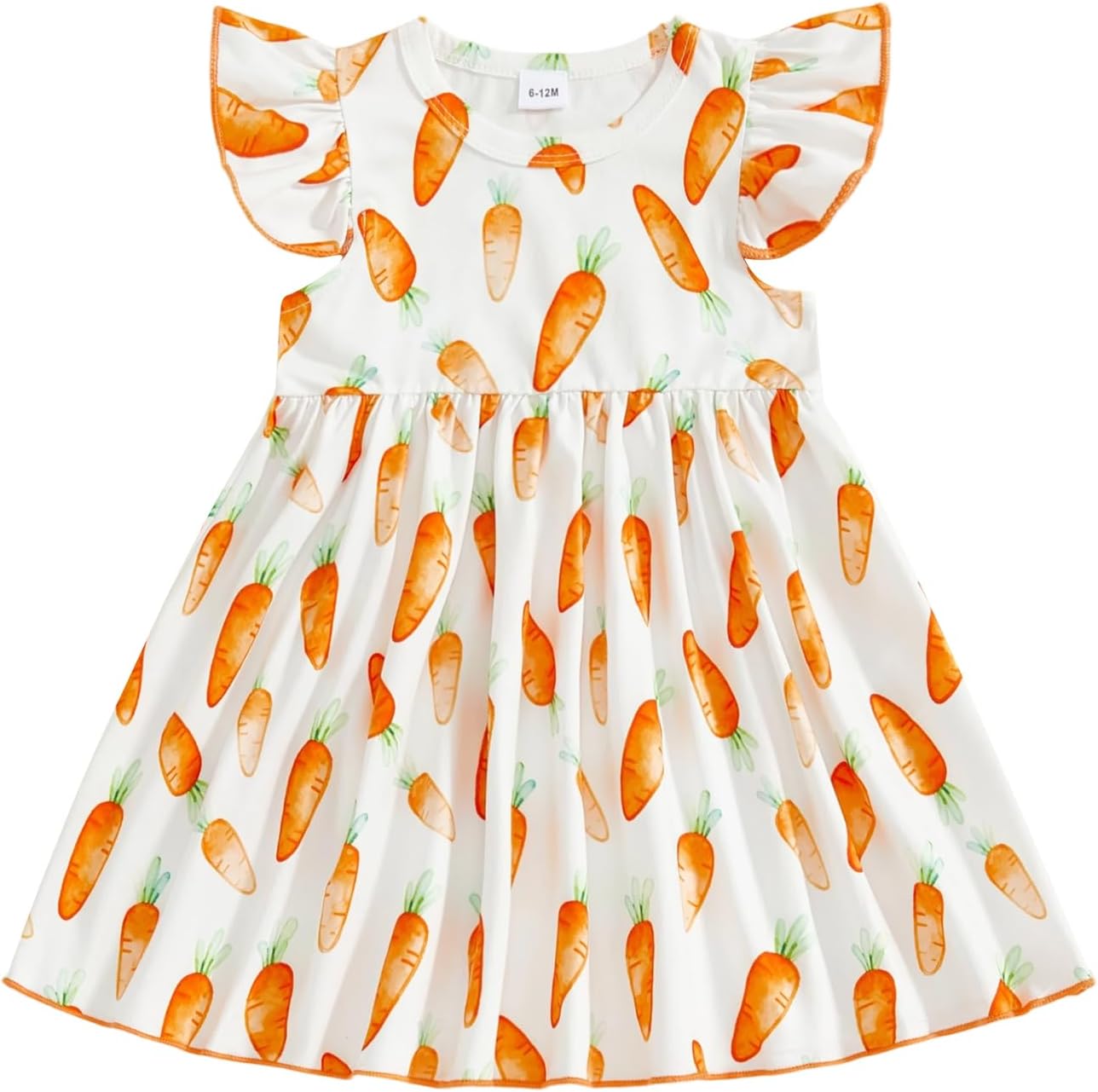 Toddler Baby Girls' Dresses Kid Little Girls Summer Outfit Casual Cartoon Round Neck A-Line Beach Dresses