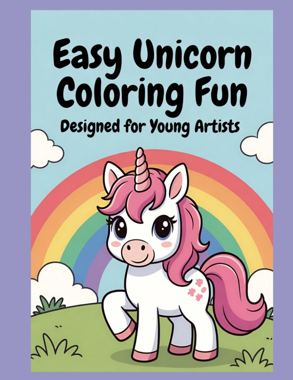 Easy Unicorn Coloring Fun: Designed for Young Artists