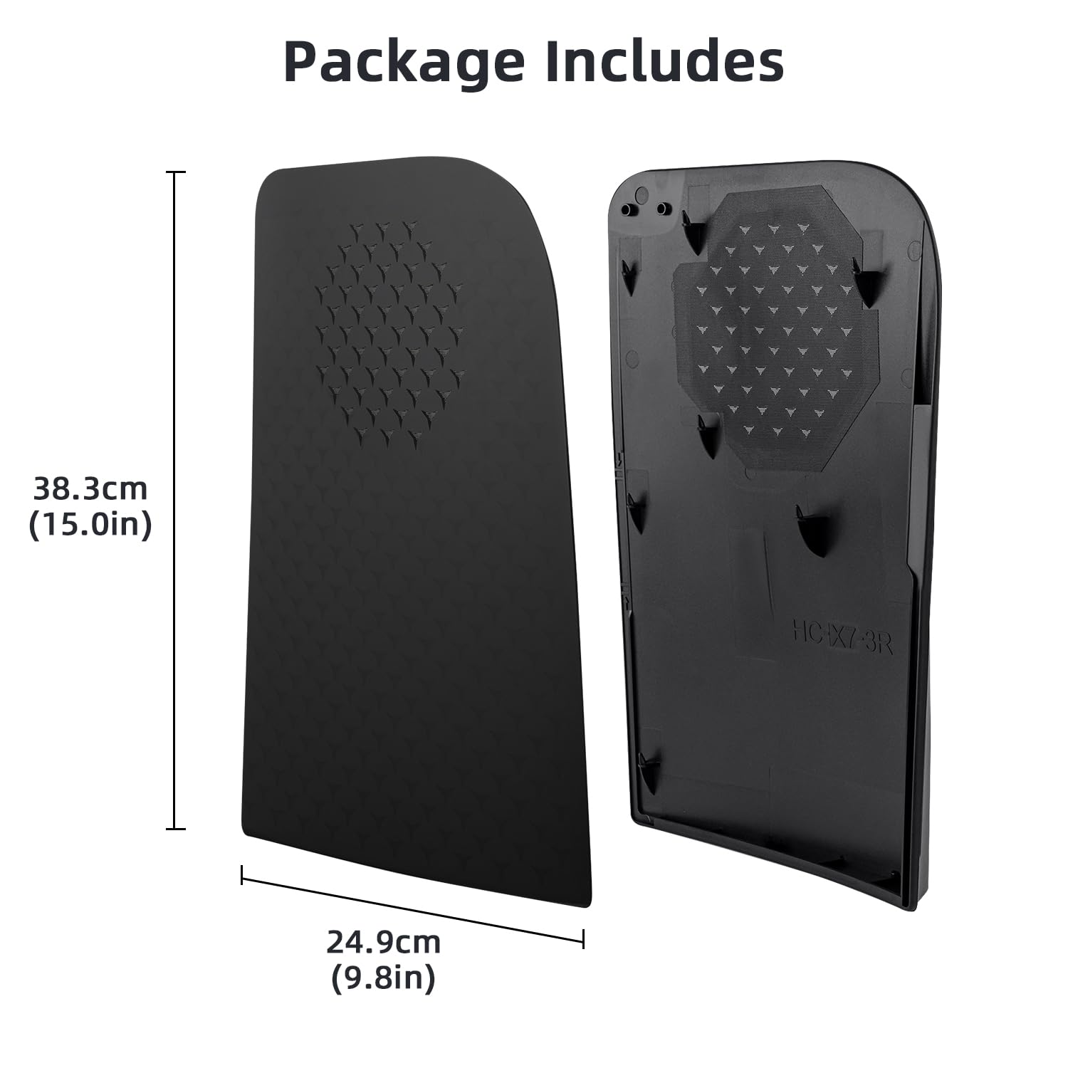 Mcbazel PlayStation 5 Faceplate Ersatz Seiten Panels Hard Faceplate für PS5 Disc Edition schwarz