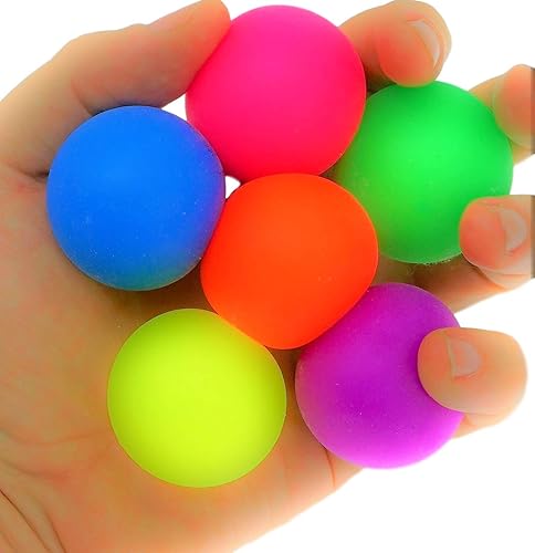 Miniatura 6 de JA-RU Squish Attack Squishy Sphere (paquete de 2, 6 bolas) pequeñas bolas blandas para niños y adultos. Pelotas de estrés para apretar, terapia para