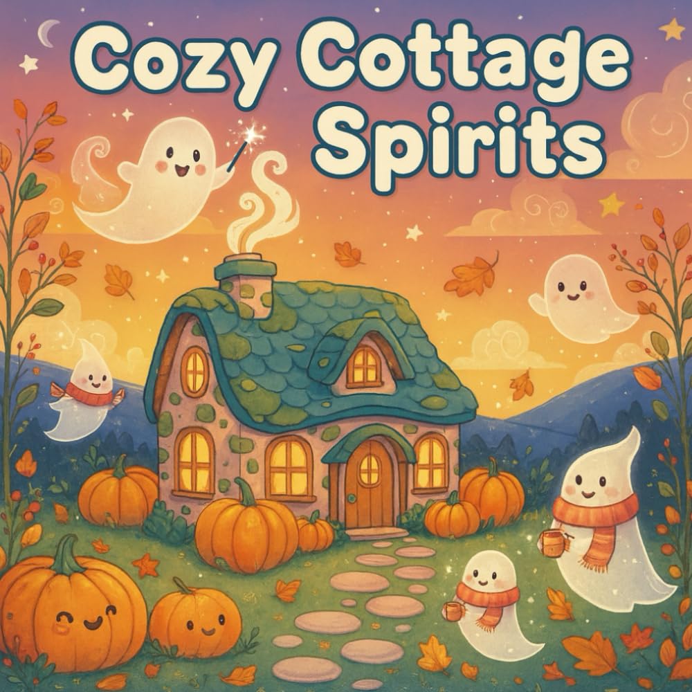 Cozy Cottage Spirits: A Cozy Fantasy Coloring Book of Tiny Magical Creatures, Warm Cottages & Dreamy Fairy Corners