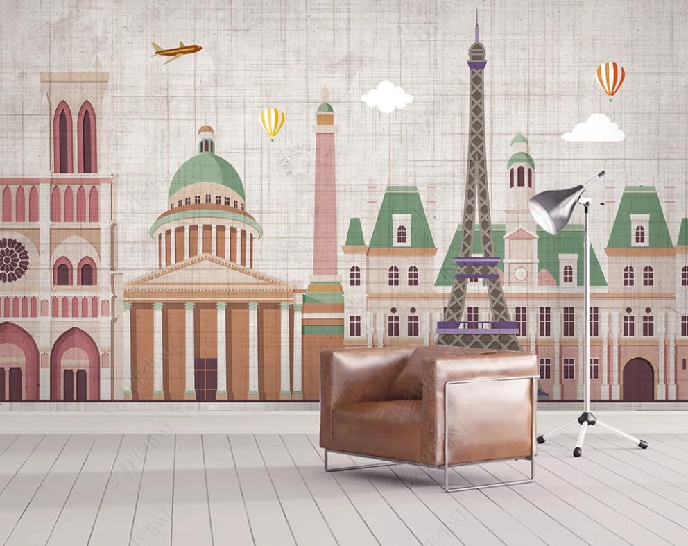 Papier Peint Intissé Géométrie Rétro Métropolitaine pour Décoration Murale Restaurant et Salon